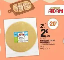 E.Leclerc Adam - fonds pour tartes flambees x4 offre