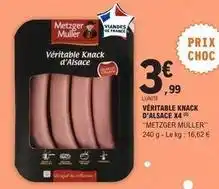 E.Leclerc Metzger muller - véritable knack d'alsace x4 offre