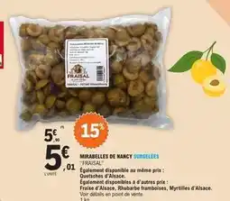 E.Leclerc Fraisal - mirabelles de nancy offre