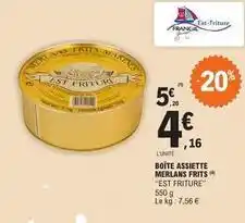 E.Leclerc Est-friture - boîte assiette merlans frits offre