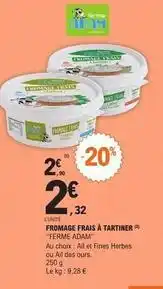 E.Leclerc Fromage frais à tartiner offre