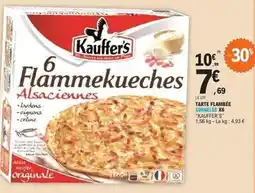 E.Leclerc Kauffer's - tarte flambée tarte le le x6 offre
