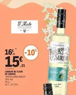 E.Leclerc Liqueur de fleur de sureau offre