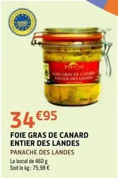 E.Leclerc Canard - foie gras de entier des landes offre