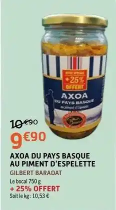E.Leclerc Axoa du pays basque au piment d'espelette offre