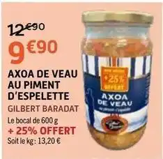 E.Leclerc Axoa de veau au piment d'espelette offre