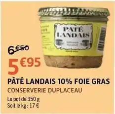 E.Leclerc Pâté landais offre