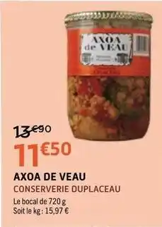 E.Leclerc Axoa de veau offre