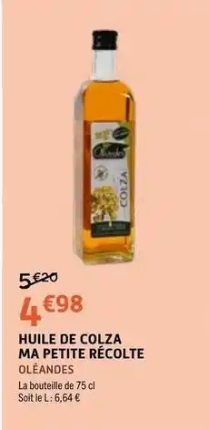 E.Leclerc Huile de colza ma petite recolte offre