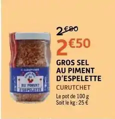 E.Leclerc Bis - gros sel au piment d'espelette offre