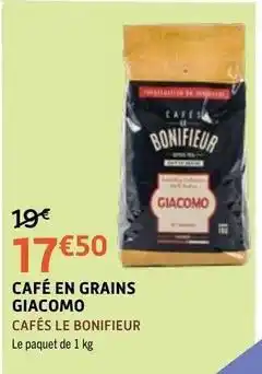 E.Leclerc Café en grains giacomo offre