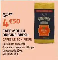 E.Leclerc Café moulu origine brésil offre