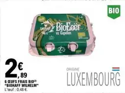 E.Leclerc 6 ceus frais bio offre
