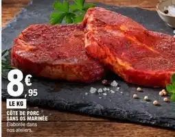 E.Leclerc Côte de porc sans os marinee offre