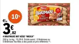 E.Leclerc 4 bratmaxe mit kâse offre