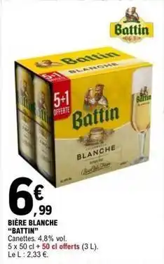 E.Leclerc Bière blanche offre