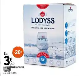 E.Leclerc Eau minerale naturelle eco pack offre