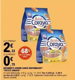 E.Leclerc Coraya - bâtonnets surimi sauce mayonnaise offre