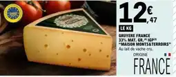 E.Leclerc Gruyère france 34% mat. gr offre