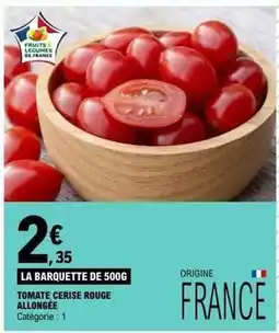E.Leclerc Tomate cerise rouge allongee offre