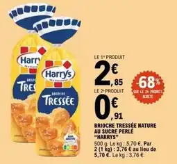 E.Leclerc Harry's - brioche tressée nature au sucre perlé offre