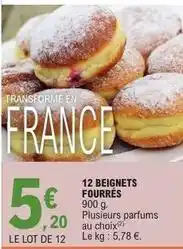 E.Leclerc 12 beignets fourrés offre