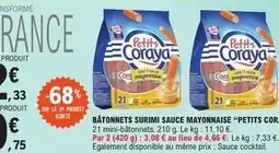 E.Leclerc Coraya - bâtonnets surimi sauce mayonnaise offre