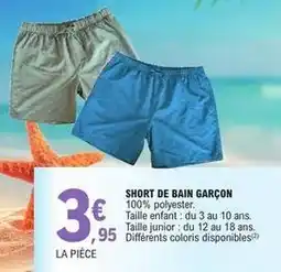 E.Leclerc Short de bain garçon offre
