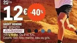 E.Leclerc Kappa - short homme offre