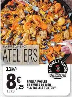E.Leclerc Paella poulet et fruits de mer offre