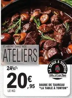 E.Leclerc Daube de taureau offre
