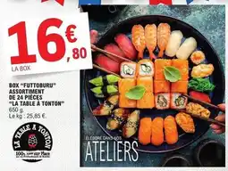 E.Leclerc Box euttoburu assortiment de 24 pièces la table à tonton offre