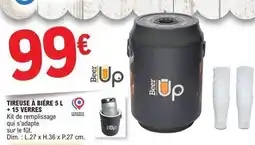 E.Leclerc Dim - tireuse à bière 5 l +15 verres offre