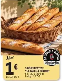 E.Leclerc 5 déjeunettes offre