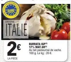 E.Leclerc Burrata igp 17% offre