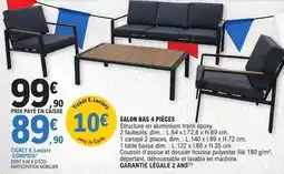 E.Leclerc E.leclerc - salon bas 4 pieces offre