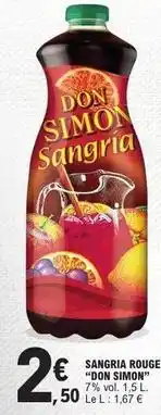 E.Leclerc Simon - sangria rouge offre