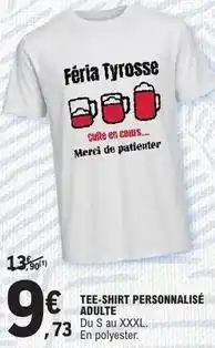 E.Leclerc Merci - tee-shirt personnalisé adulte offre