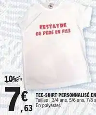 E.Leclerc Tee-shirt personnalisé en offre
