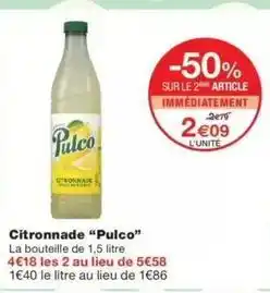 Monop' Pulco - citronnade offre