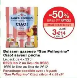 Monop' San pellegrino - boisson gazeuse offre