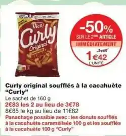 Monop' Curly - original soufflés à la cacahuète offre