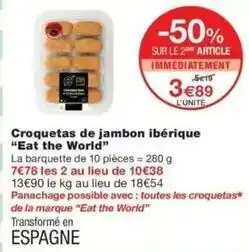Monop' Eat the world - croquetas de jambon iberique offre