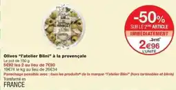 Monop' Blini - olives ratelier à la provençale offre
