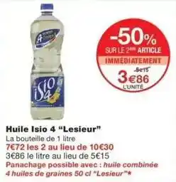 Monop' Isio 4 - huile offre