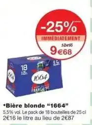 Monop' 1664 - bière blonde offre