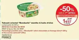 Monop' Bonduelle - taboulé oriental bonduelle menthe & huile d'olive offre