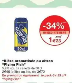 Monop' Bière aromatisée au citron offre
