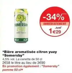 Monop' Bière aromatisée citron yuzy offre