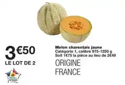 Monop' Melon charentais jaune offre